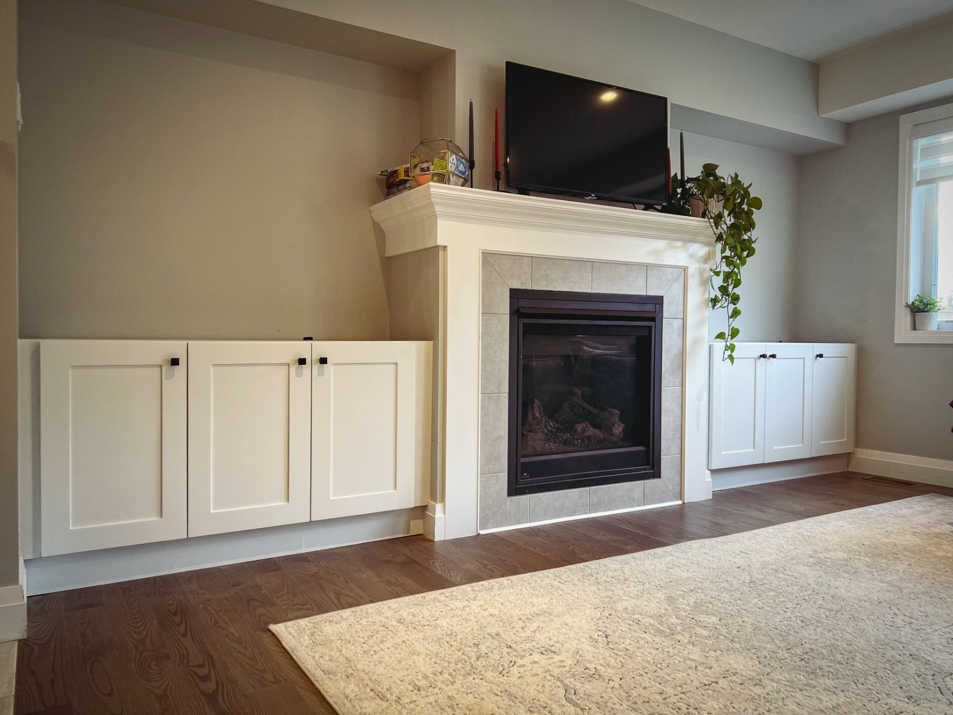 Fireplace built in cabinets — Boronka Carpentry Plus