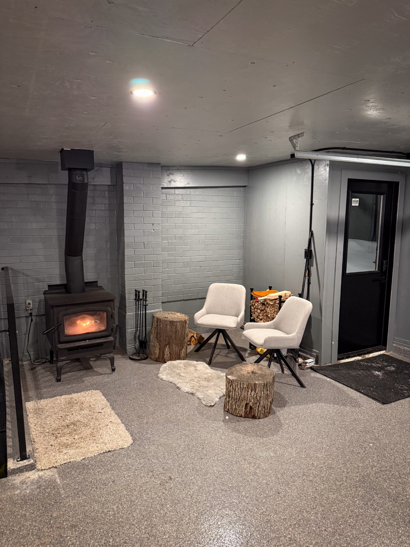 Finished garage interior — Boronka Carpentry Plus