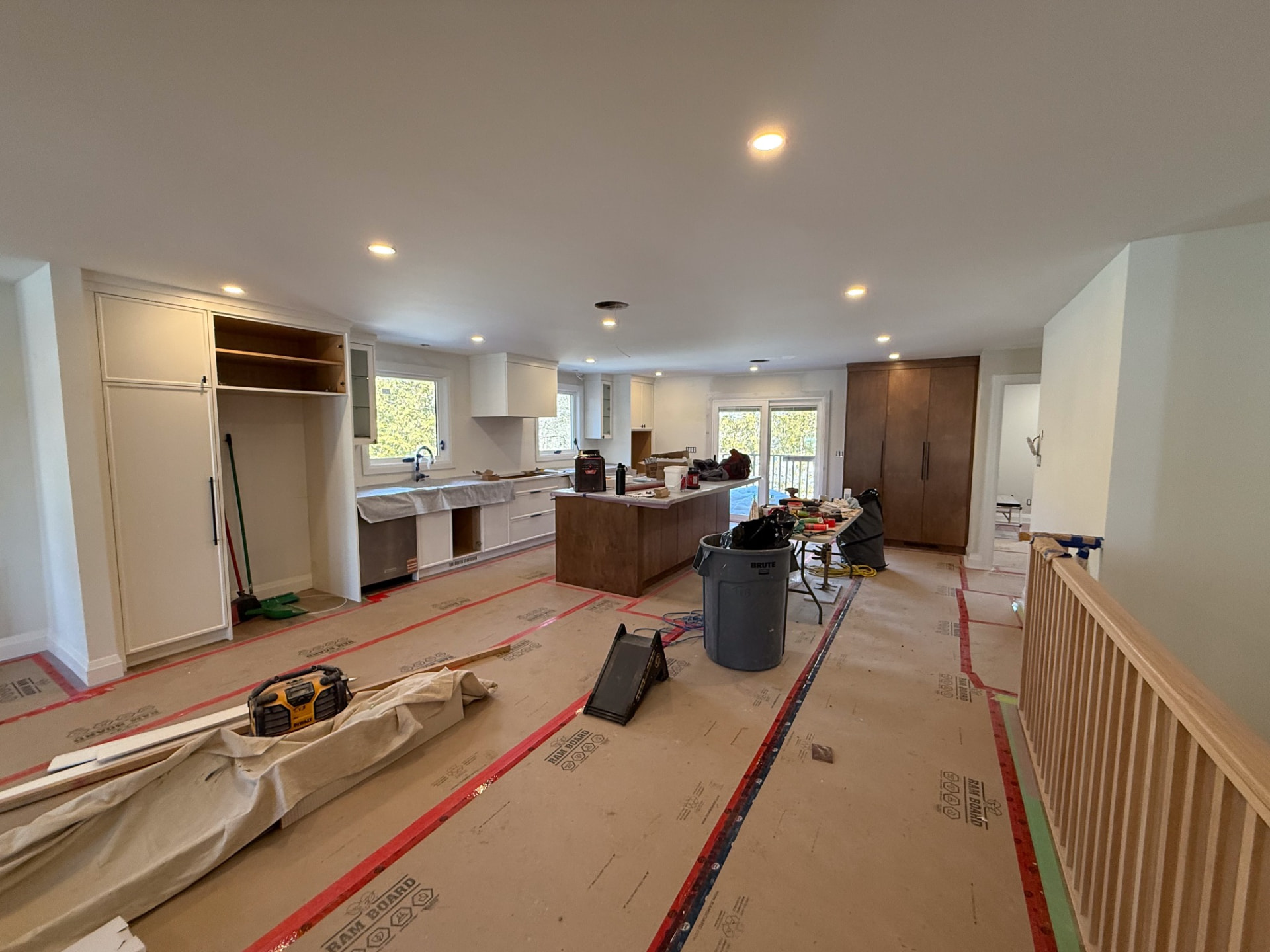 Kitchen renovation in progress — Boronka Carpentry Plus